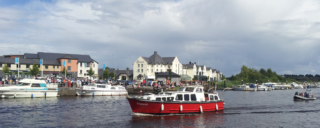 Cruising on the River Shannon in Ireland